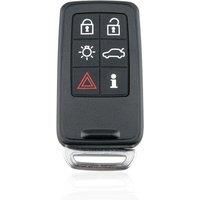 for Volvo Keyless Remote Key Fob Case Shell 6 Button + Uncut Blade S60 XC60 S80 V70 XC70 DIY Repair