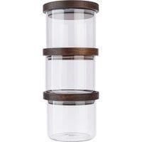Artisan Street Set Of 3 600ml Stacking Storage Jars