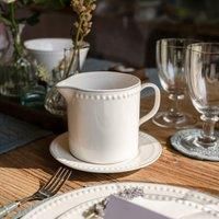 Mary Berry Signature Collection Jug & Saucer, 500ml, White