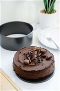 Luxe Kitchen Round Loose Base Deep Cake Pan - 23cm Diameter with Non-Stick Coating