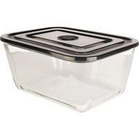 &Again Glass Rectangular Midnight Storage Container