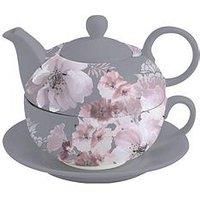 Catherine Lansfield Dramatic Floral Tea For One Set