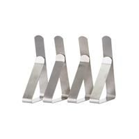 Just The Thing Pack Of 4 Stainless Steel Tablecloth Clips