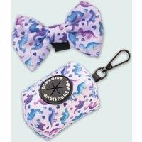 Tiny Diny Poo Bag Holder & Bow Tie Set