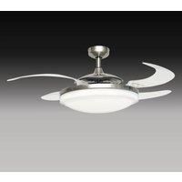 Beacon Lighting FANAWAY EVO 2 ceiling fan, brushed chrome