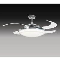Beacon Lighting Retractable FANAWAY EVO 2 ceiling fan, chrome