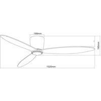 Beacon Lighting Airfusion Radar ceiling fan, 132 cm black