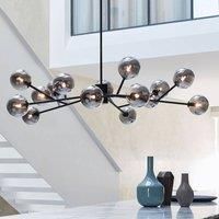 Beacon Lighting Orion pendant light black/smoky grey, 15-bulb