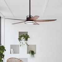 Beacon Lighting Louisville LED ceiling fan, bronze/koa