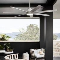 DC ceiling fan with LED light and remote control Atlanta White 142 cm 56"