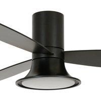 Beacon Lighting Flusso ceiling fan with LED light, black