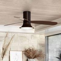 Beacon Lighting Flusso ceiling fan with LED light, bronze
