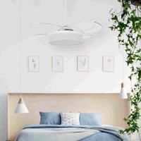 Beacon Lighting Fanaway Fraser ceiling fan light, white/clear