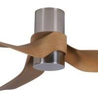 DC Ceiling fan with LED light Nautica Nickel 132 cm 52" Ceiling fan with Remote