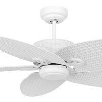 Ceiling fan with Wall control Fijian II White Ceiling fan without Lighting 52"