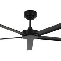 DC Ceiling fan with Remote Monza Black 152cm Outdoor ceiling fan without Lights