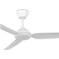 DC Ceiling fan with Remote Polis White 132cm Outdoor ceiling fan without Lights