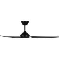 Beacon Lighting Beacon ceiling fan Polis black DC quiet 137 cm IP55