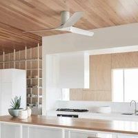 Beacon Lighting Londo ceiling fan with a remote control, white
