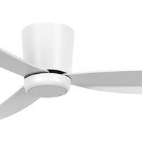 LED Light Ceiling fan with Remote control Array White 54" 137 cm DC Fan Quiet