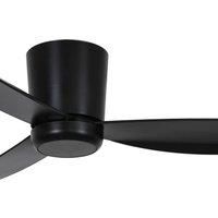 LED Light Ceiling fan with Remote control Array Black 54" 137 cm DC Fan Quiet