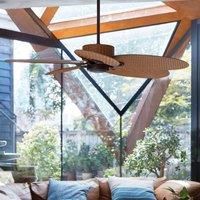 Beacon Lighting Beacon ceiling fan Fijian II, brown, 132 cm, quiet