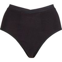 Ladies 1 Pair Love Luna High Waisted Bamboo Period Briefs Black 8-10 Ladies