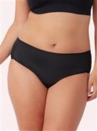 Women's 3 Pack Love Luna Midi Cut Period Briefs Black UK 16-18