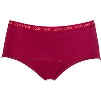 Girls and Teens 1 Pair Love Luna First Period Boyleg Briefs Dark Cherry 11-12 Years