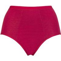 Ladies 1 Pair Love Luna Organic Cotton Period Full Briefs Dark Cherry UK 12-14