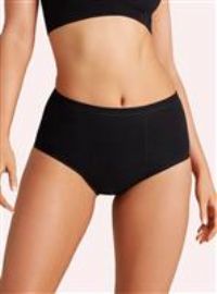 Women's 3 Pack Love Luna Full Period Briefs Black UK 14-16
