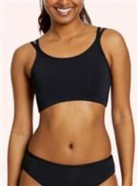 Love Luna 1 Pack Girl's First Swim Bikini Top Black 10-11 Years