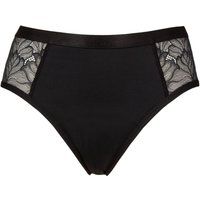 Women's 1 Pack Love Luna Luxe Lace Midi Briefs Black UK 10-12