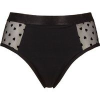 Women's 1 Pack Love Luna Luxe Self Love Midi Briefs Black UK 8-10