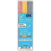 OX OXP503202 10pk Tuff Carbon Basic Colour Graphite Lead Woodwork Builders