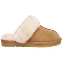 EVERAU Women Raven Slippers Womens Warm Winter Sheepskin Suede Mule, Chestnut, UK WOMEN 7/UK MEN 7