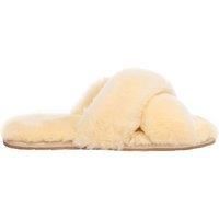 EVERAU Women Dove Crossover Slides, Cream, UK WOMEN 8/UK MEN 8