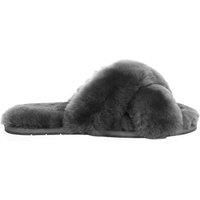 EVERAU Women Dove Crossover Slides, Dark Grey, UK WOMEN 8/UK MEN 8