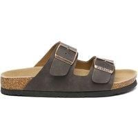 Mallard Leather Twin Buckle Sandals