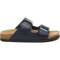 Mallard Leather Twin Buckle Sandals