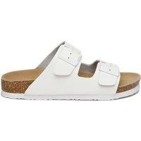 Mallard Leather Twin Buckle Sandals