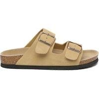 Mallard Leather Twin Buckle Sandals