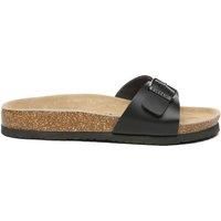 Swan Leather Easy Slip-On Sandals