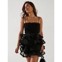 Elliatt Louise Strapless Mini Dress - Black