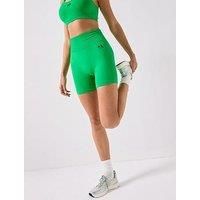P.E Nation Womens Training Restore Seamless 5 Inch Bike Shorts - Green