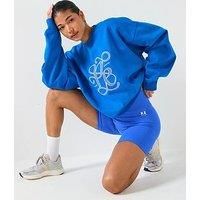 P.E Nation Womens Training Restore Seamless 5 Inch Bike Shorts - Blue