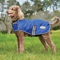 WeatherBeeta ComFiTec Windbreaker Free Dog Coat - Dark Blue/Grey/White