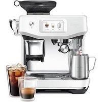 Sage - The Barista Touch Impress - Bean to Cup Coffee Machine with Grinder, Milk Frother and With Cold Brew Fuction, Sea Salt