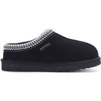 Aus Wooli Australia Unisex Croydon Slippers in Black | Size: 5