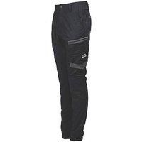 Hard Yakka Raptor Cuff Women's Trousers Black Size 10 30" L (590RX)